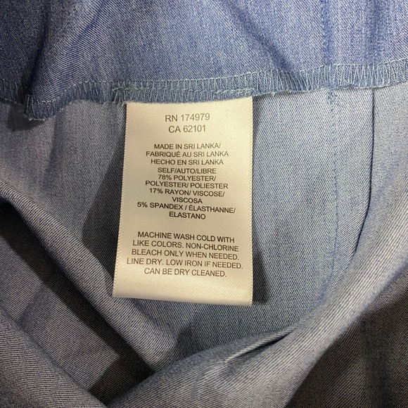 BCBGMAXAZRIA Dark Chambray Comb Skirt 2 NWT - Picture 10 of 10